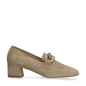 suède pumps beige