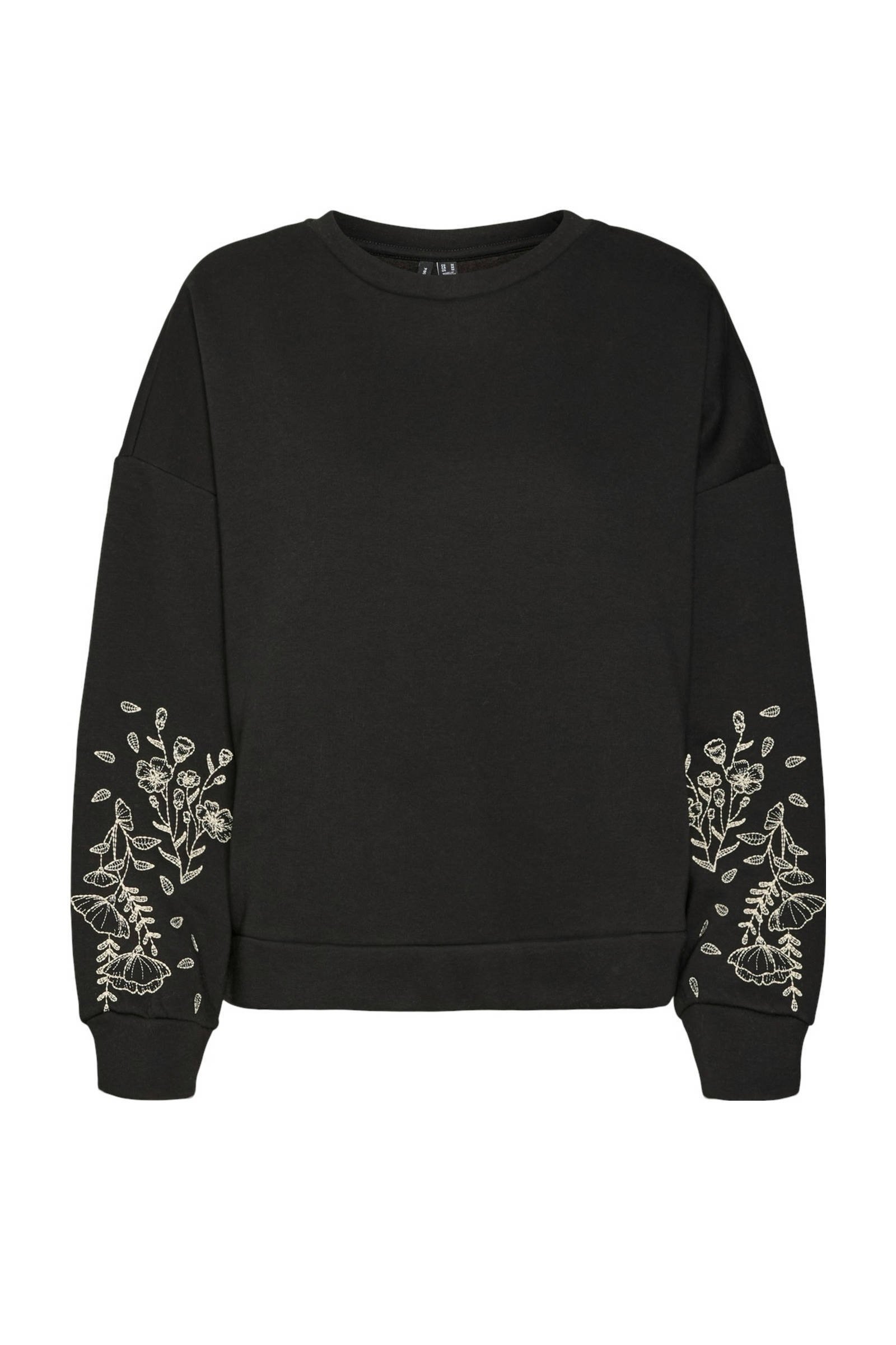 De Huismuts x VERO MODA x Wehkamp sweater VMHANNAH zwart wehkamp