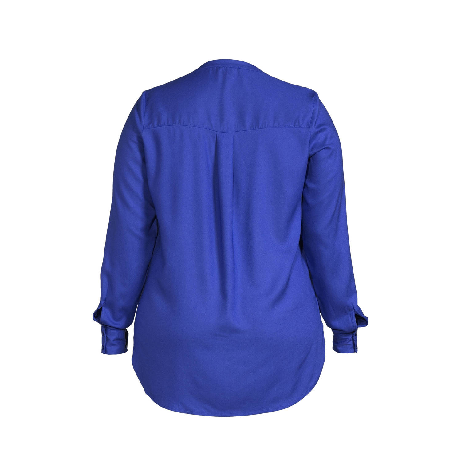 GREAT LOOKS blouse met V-hals blauw