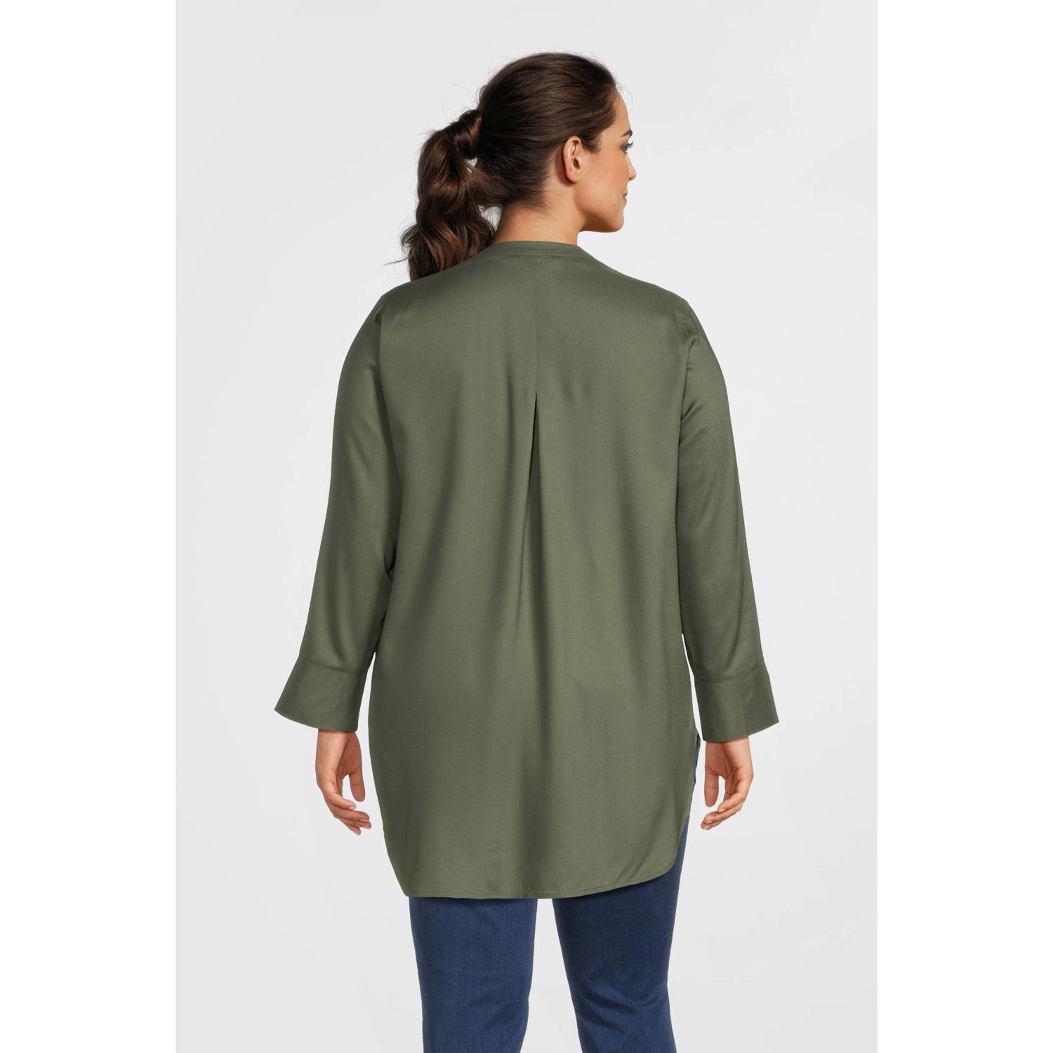 GREAT LOOKS lange blouse khaki