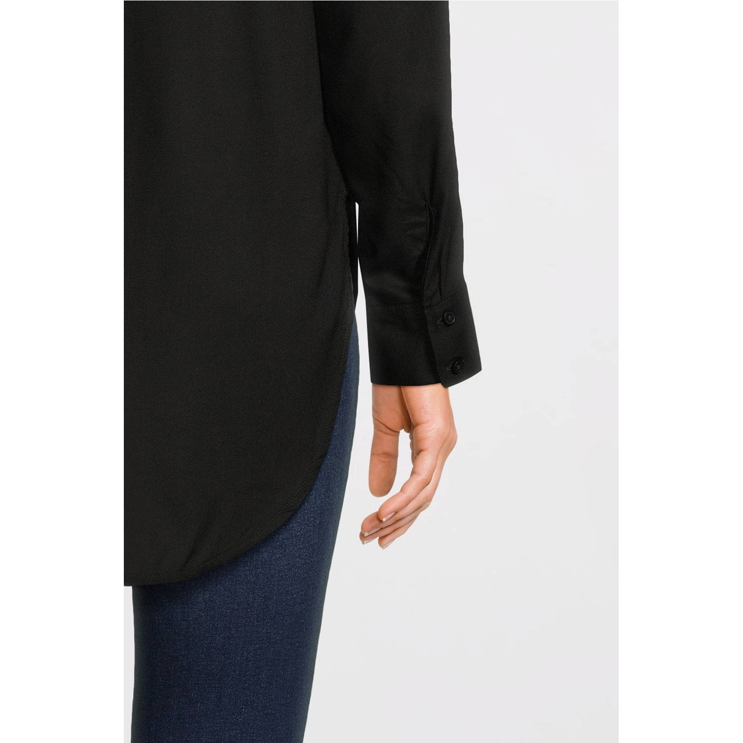 Imagine blouse met V-hals- zwart