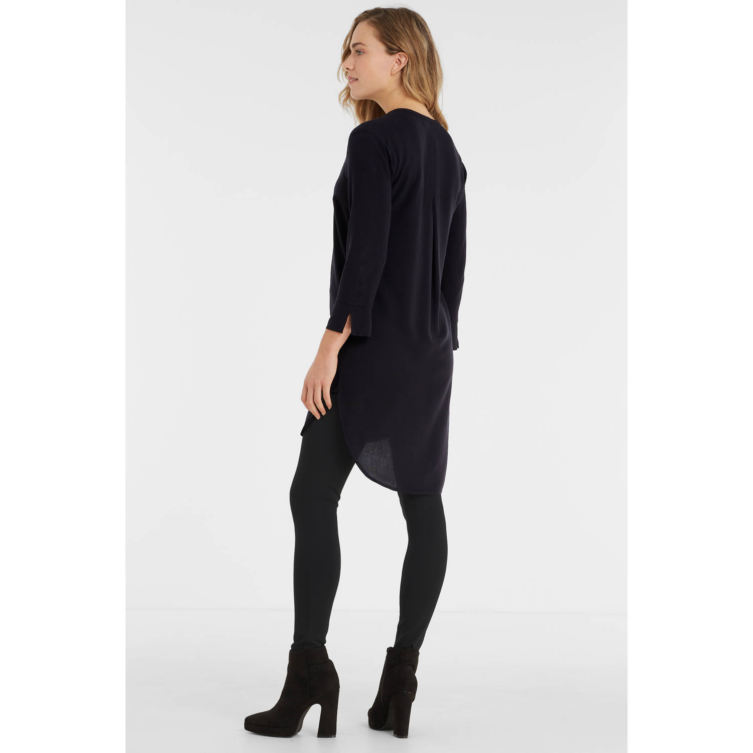 Imagine lange blouse met V-hals zwart