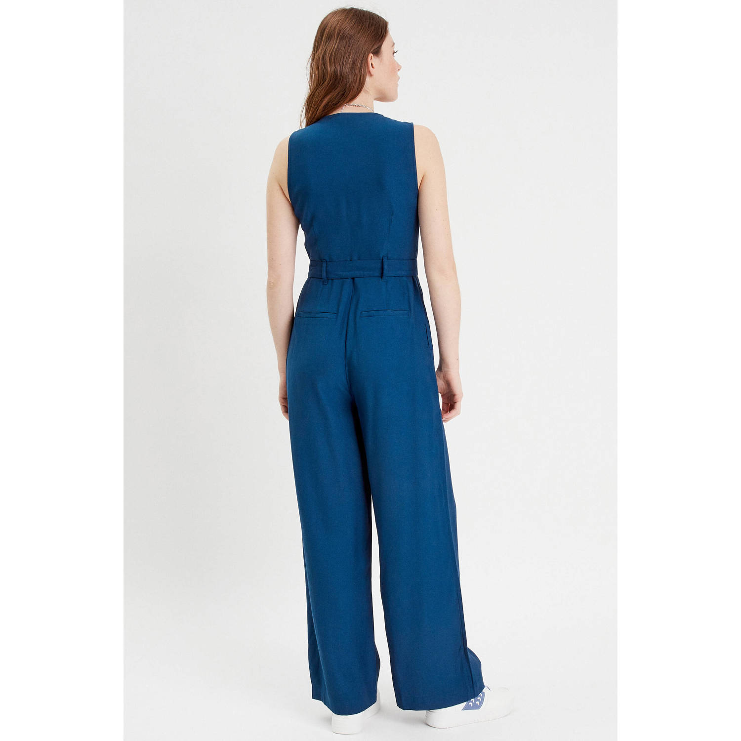 Cache wide leg jumpsuit blauw