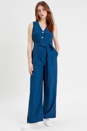 wide leg jumpsuit blauw