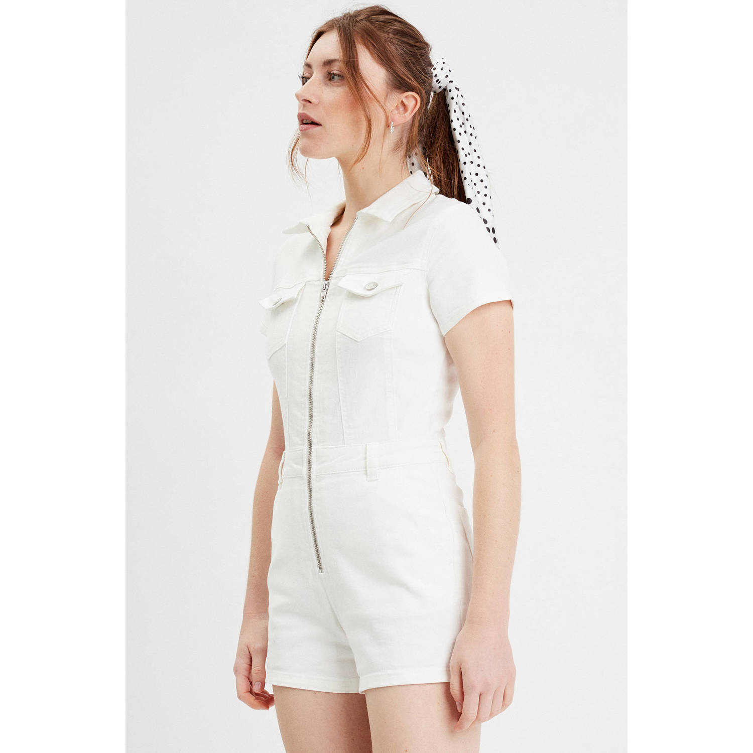 Cache playsuit ecru