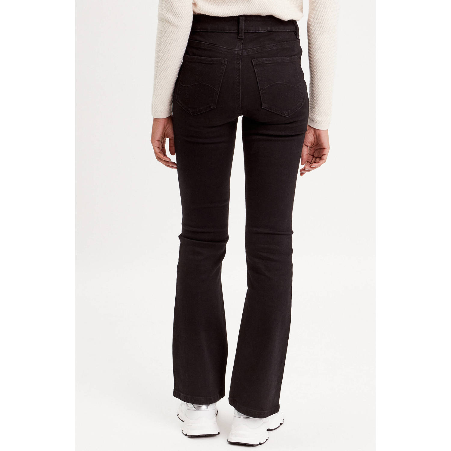 Cache bootcut jeans black denim