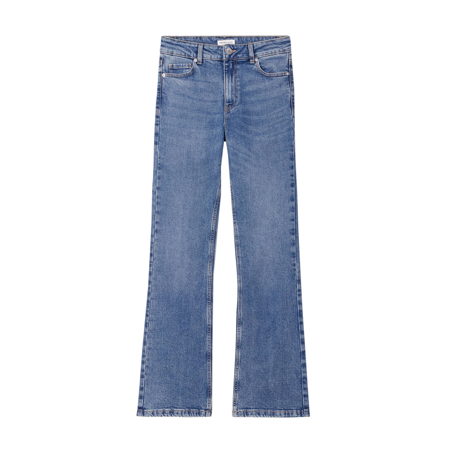 Cache bootcut jeans medium blue denim