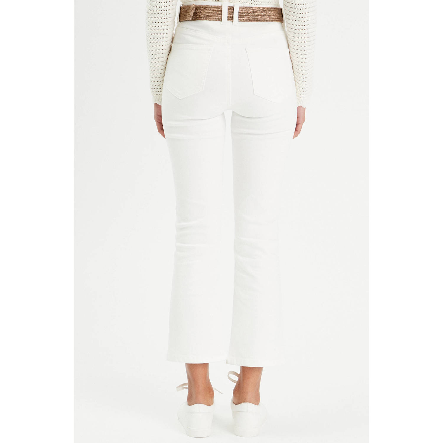 Cache bootcut jeans wit