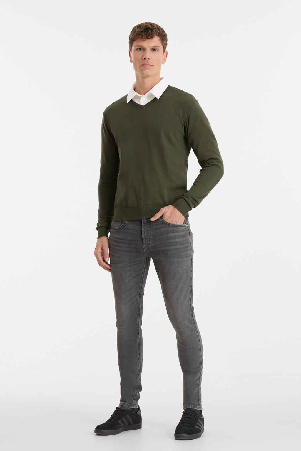 Anytime skinny jeans lichtgrijs