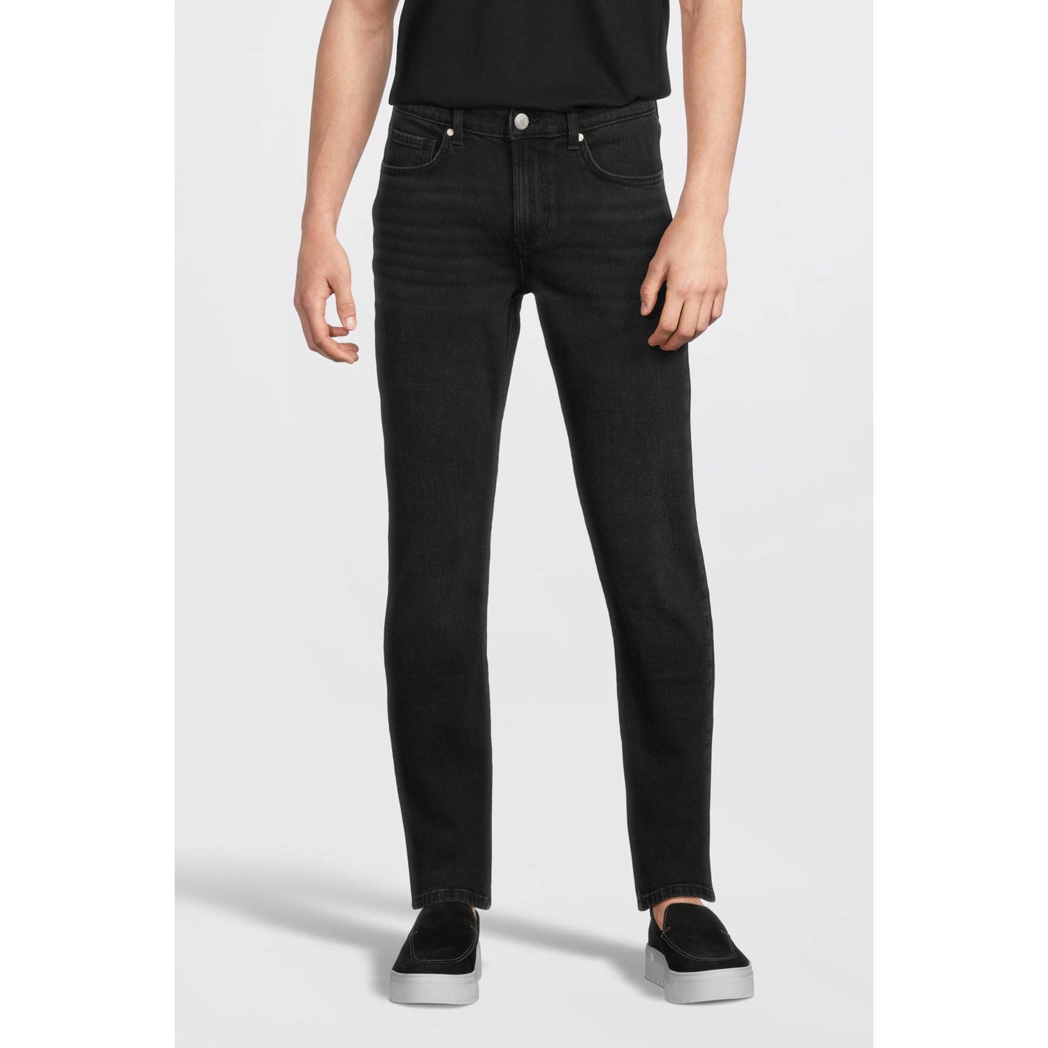 Anytime slim fit jeans zwart