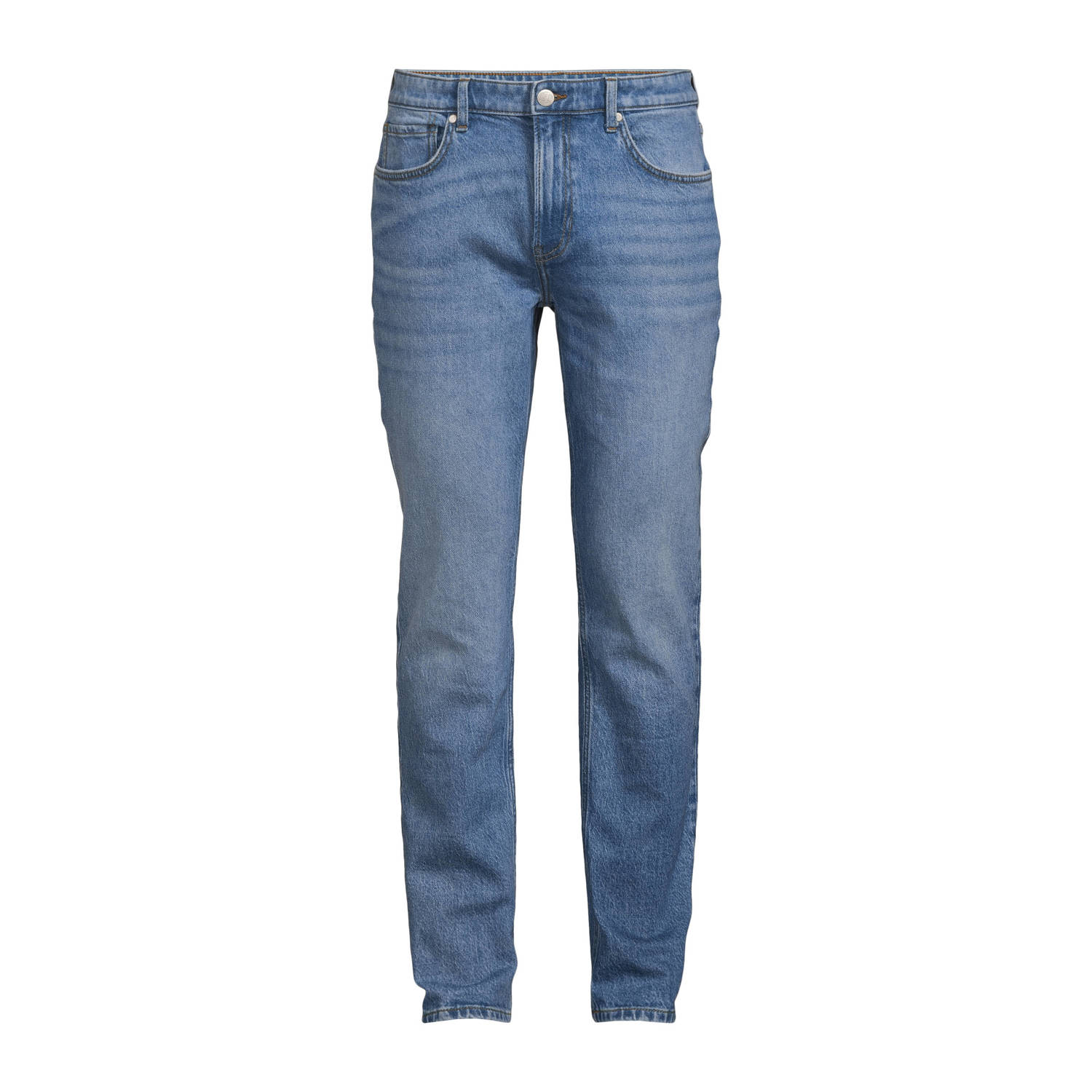 Anytime slim fit jeans gewassen blauw