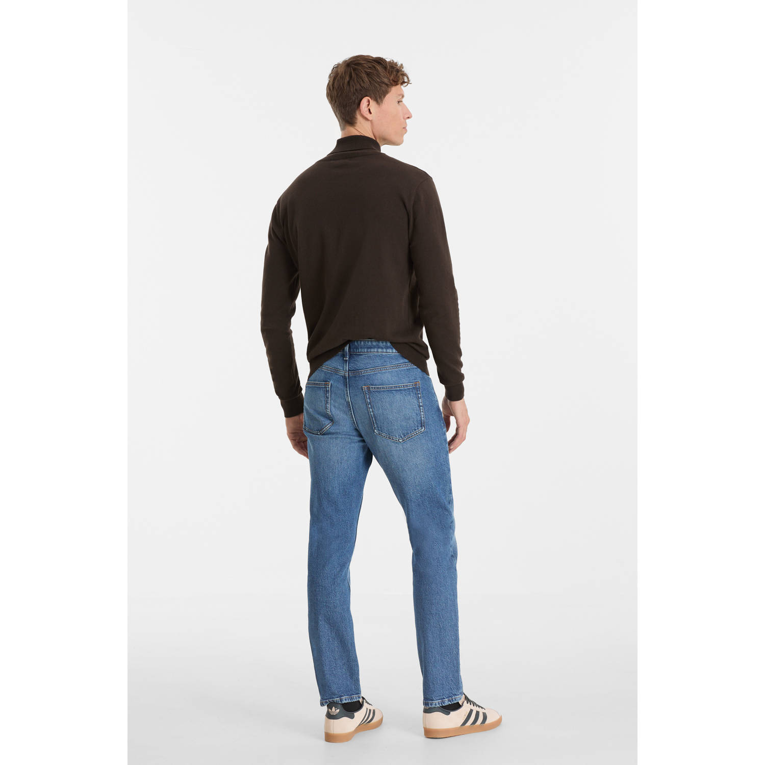 anytime slim fit jeans blauw
