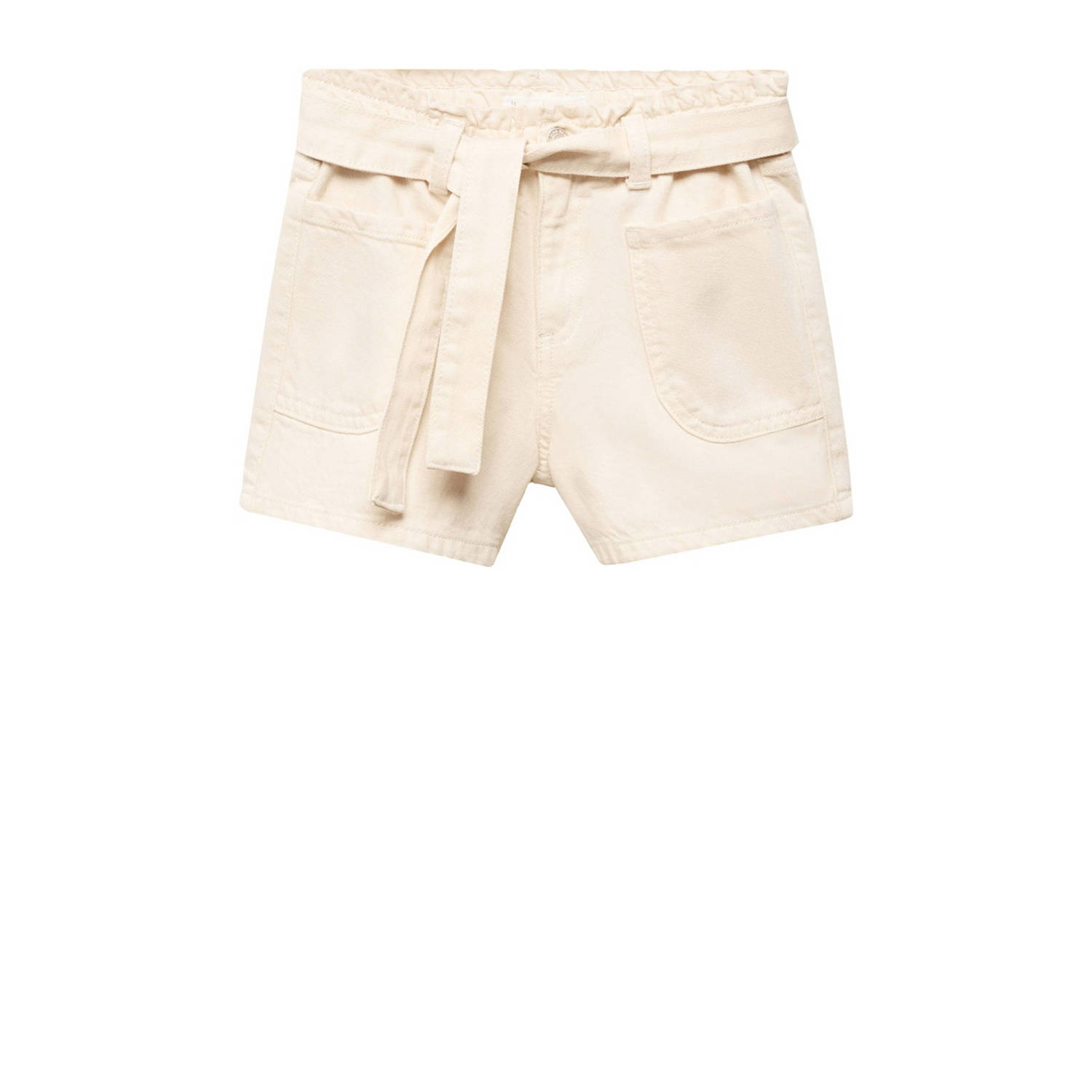 Mango Kids casual short ecru Korte broek Meisjes Katoen Effen 116