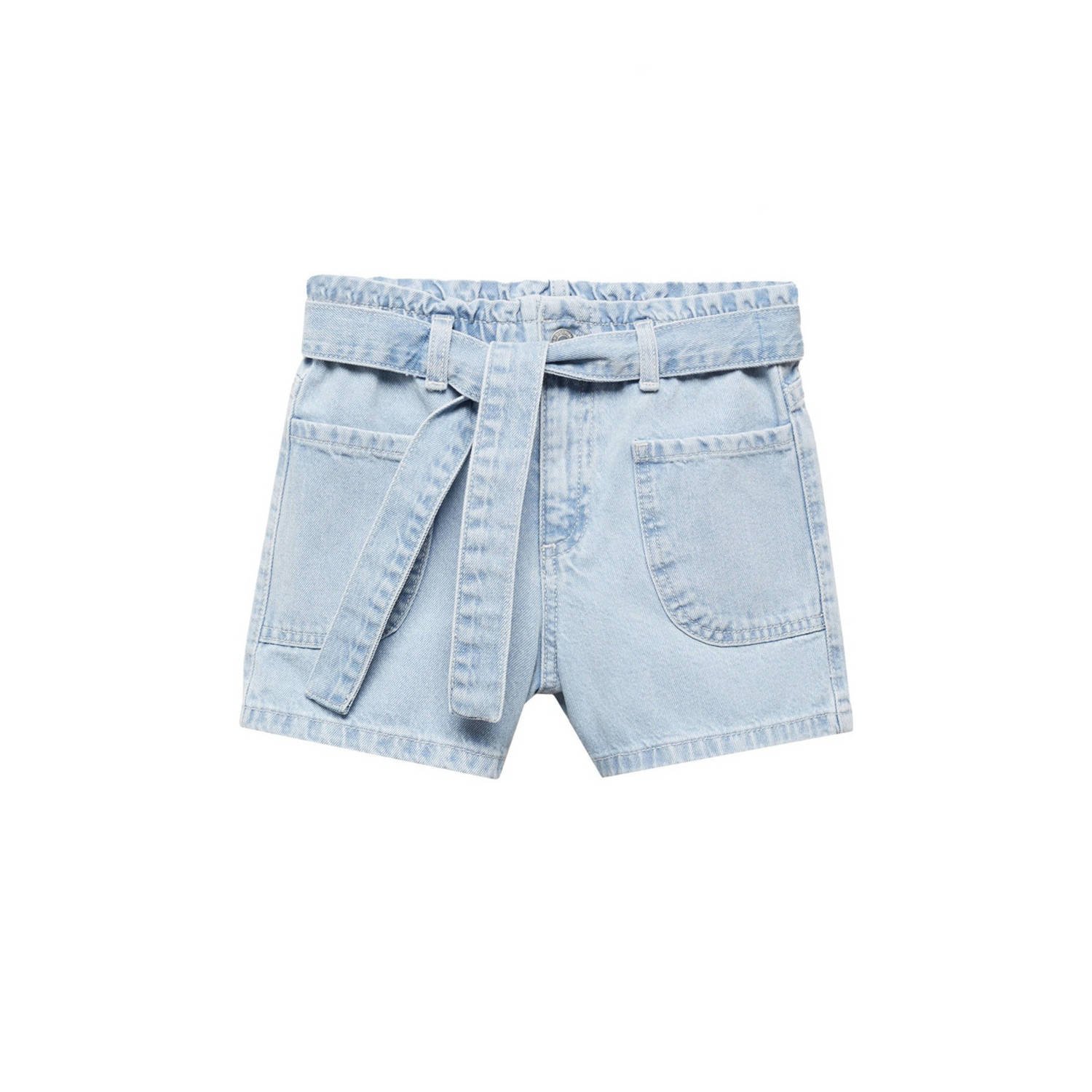 Mango Kids casual short Korte broek Blauw Meisjes Katoen Effen 140