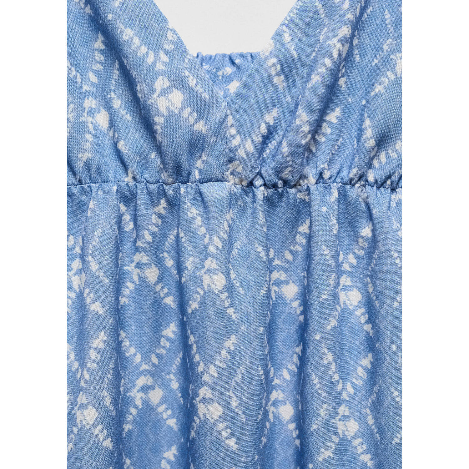 Mango Kids jurk met all over print lichtblauw