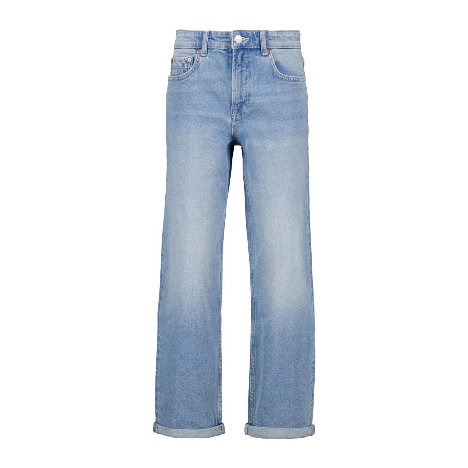 America Today loose fit jeans Dallas Blauw Jongens Denim Effen 158 164