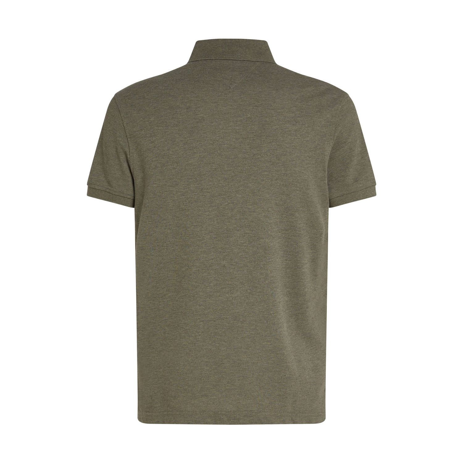 Tommy Hilfiger slim fit polo 1985 met logo Utility Olive Heather