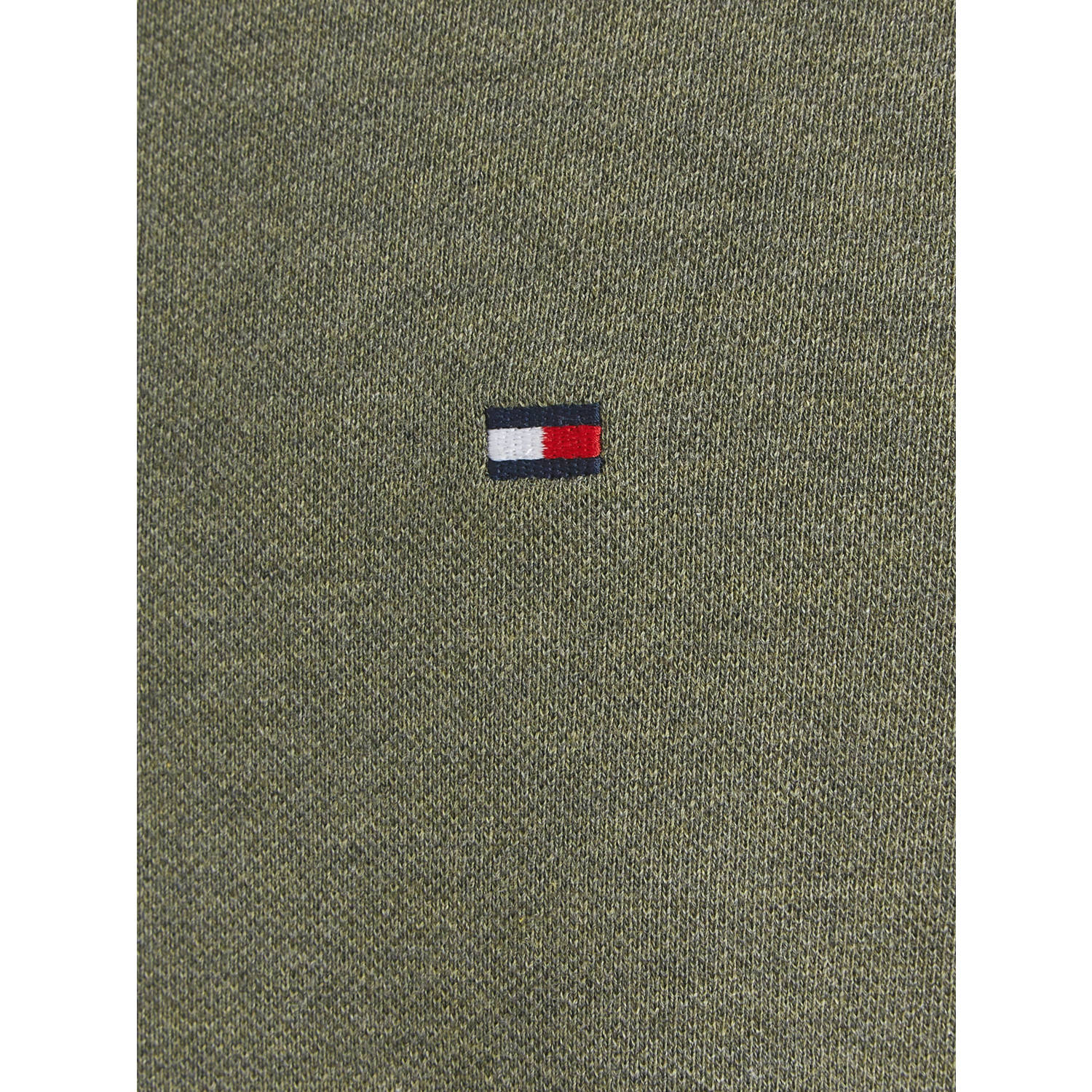 Tommy Hilfiger slim fit polo 1985 met logo Utility Olive Heather
