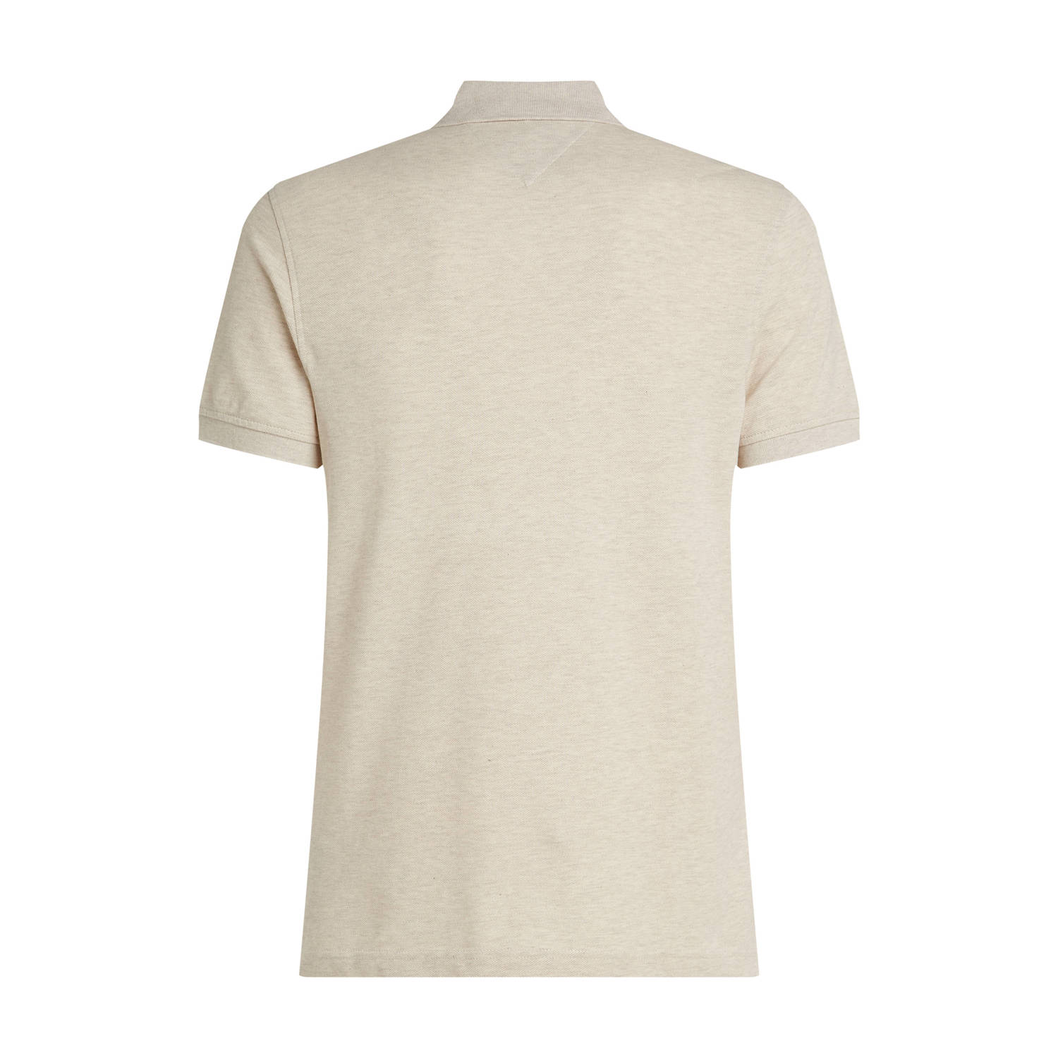 Tommy Hilfiger slim fit polo 1985 met logo heathered oatmilk