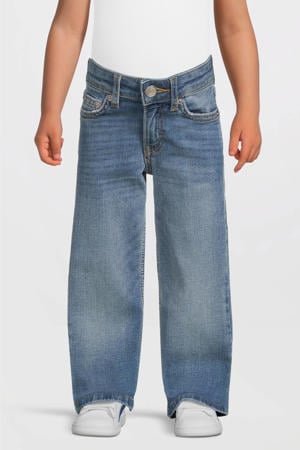wide leg jeans medium blauw