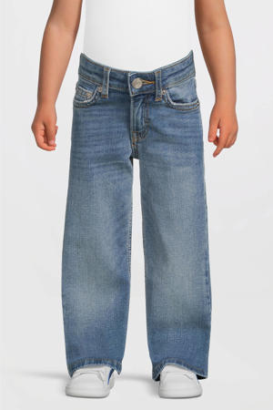 wide leg jeans medium blauw
