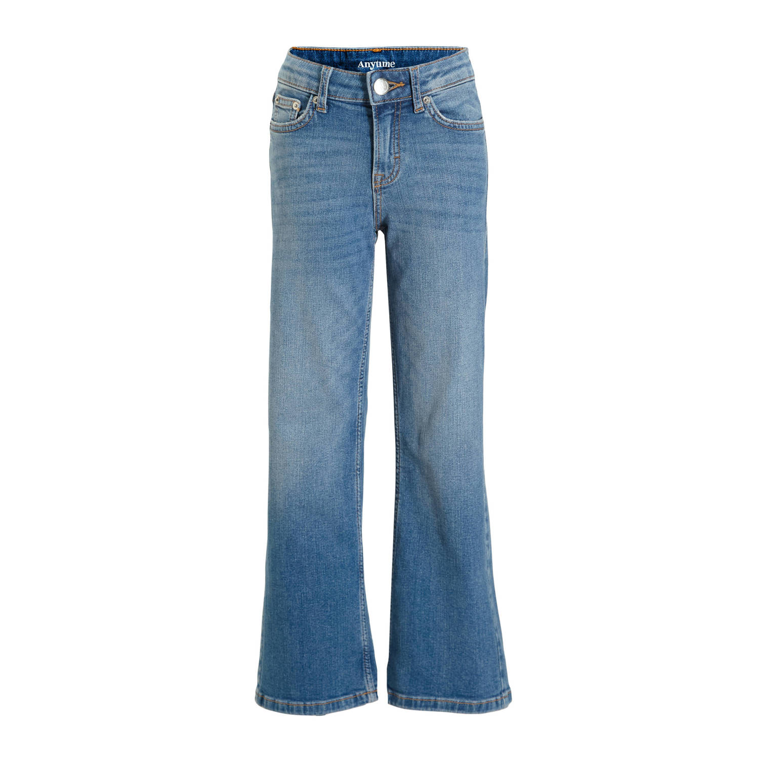 Anytime wide leg jeans medium blauw