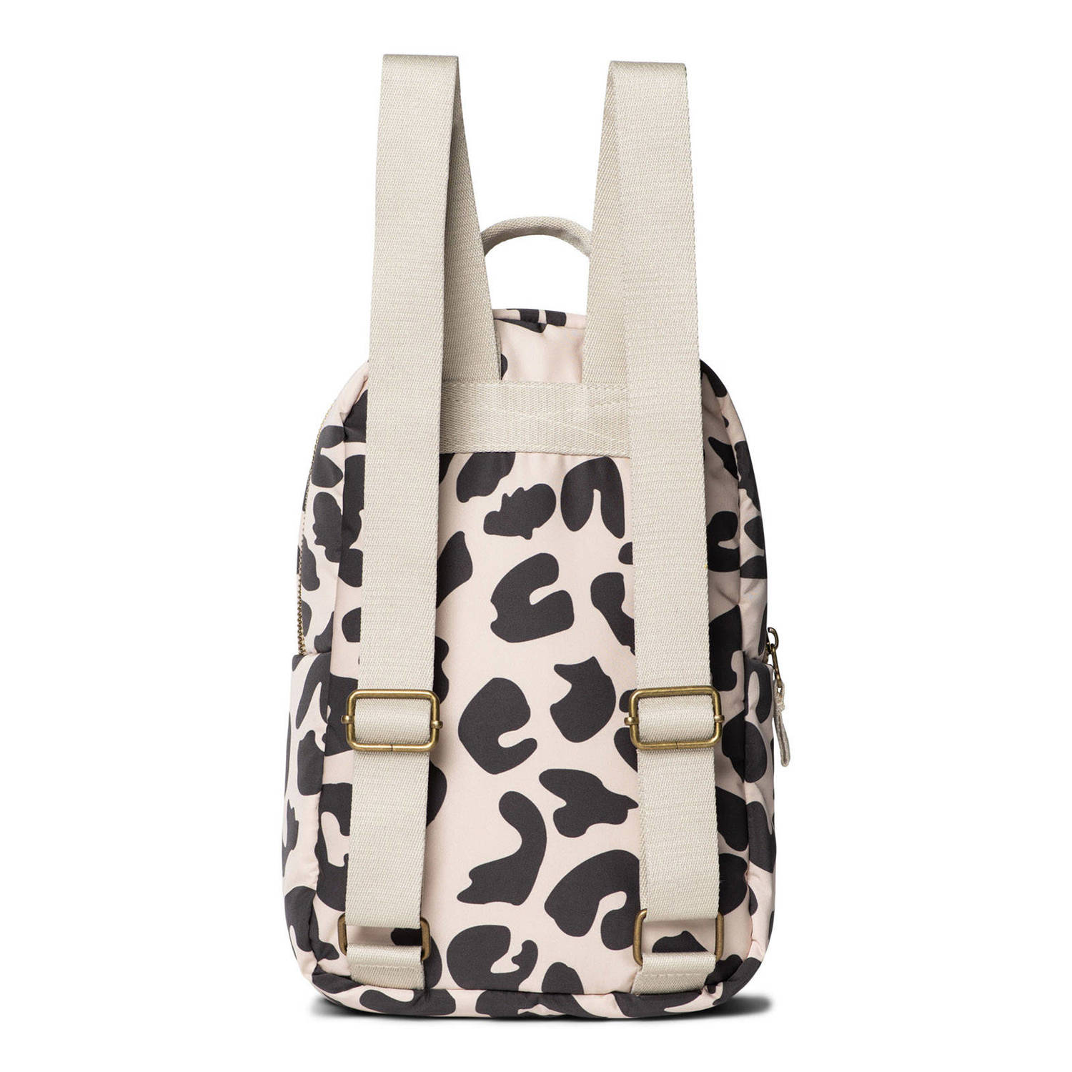Studio Noos rugzak Holy Cow Puffy Mini Backpack ecru zwart