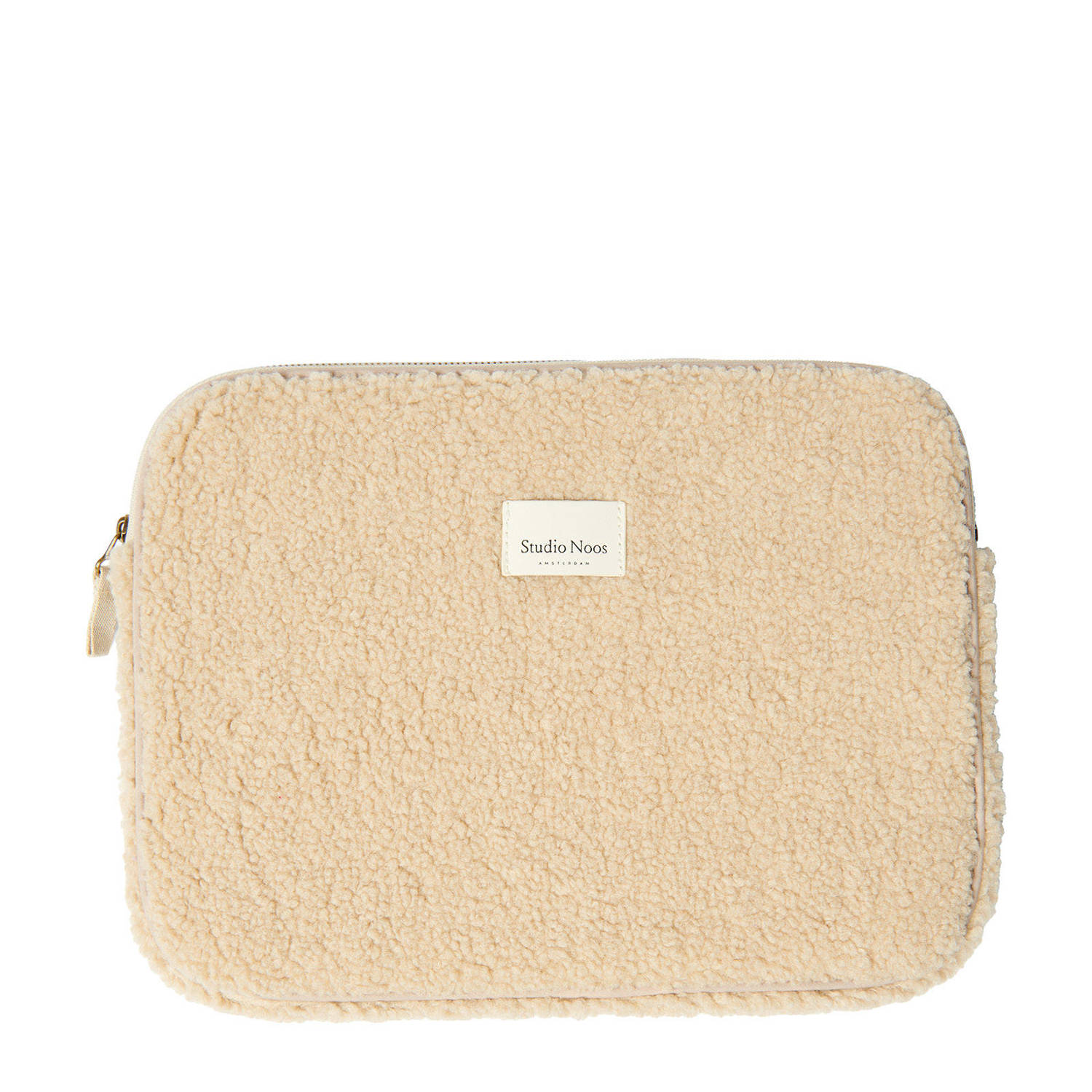 Studio Noos 13 inch teddy laptopsleeve ecru