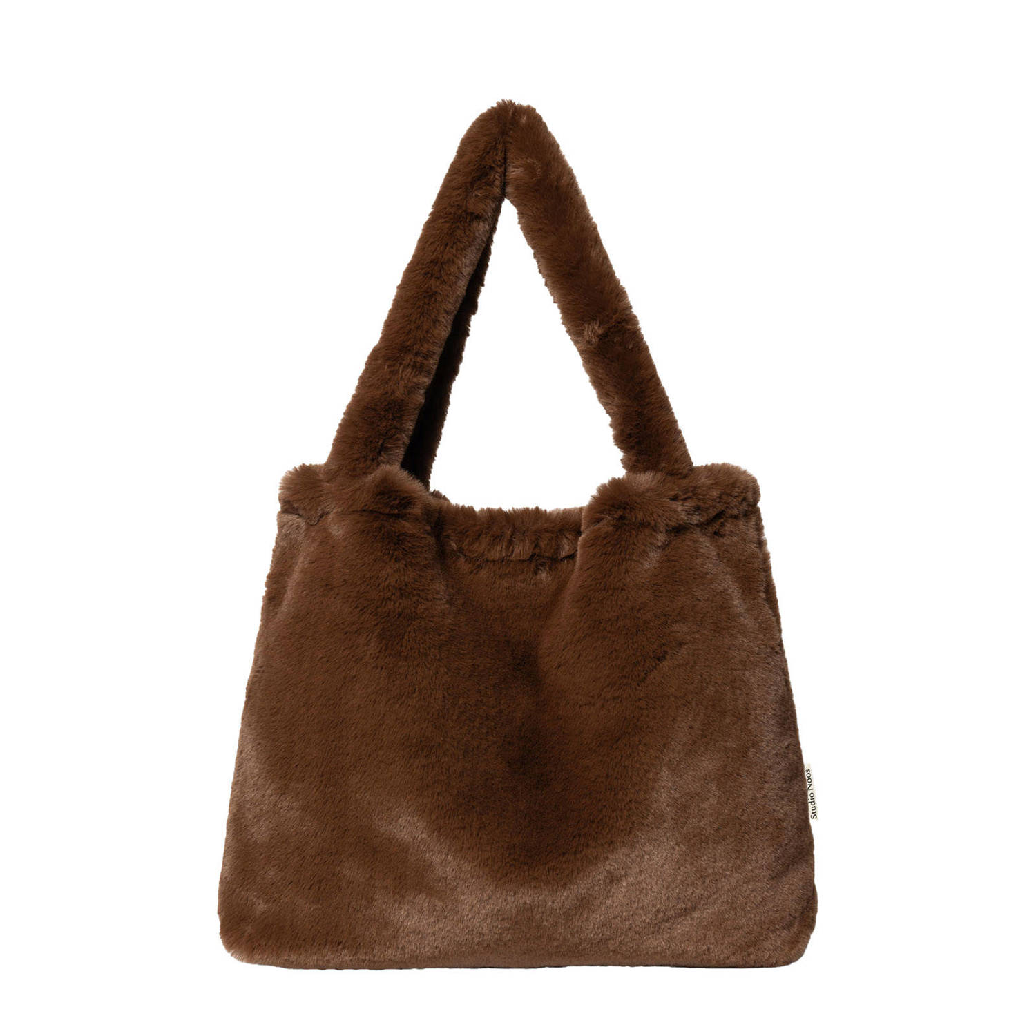 Studio Noos luiertas Faux Fur Mom Bag bruin