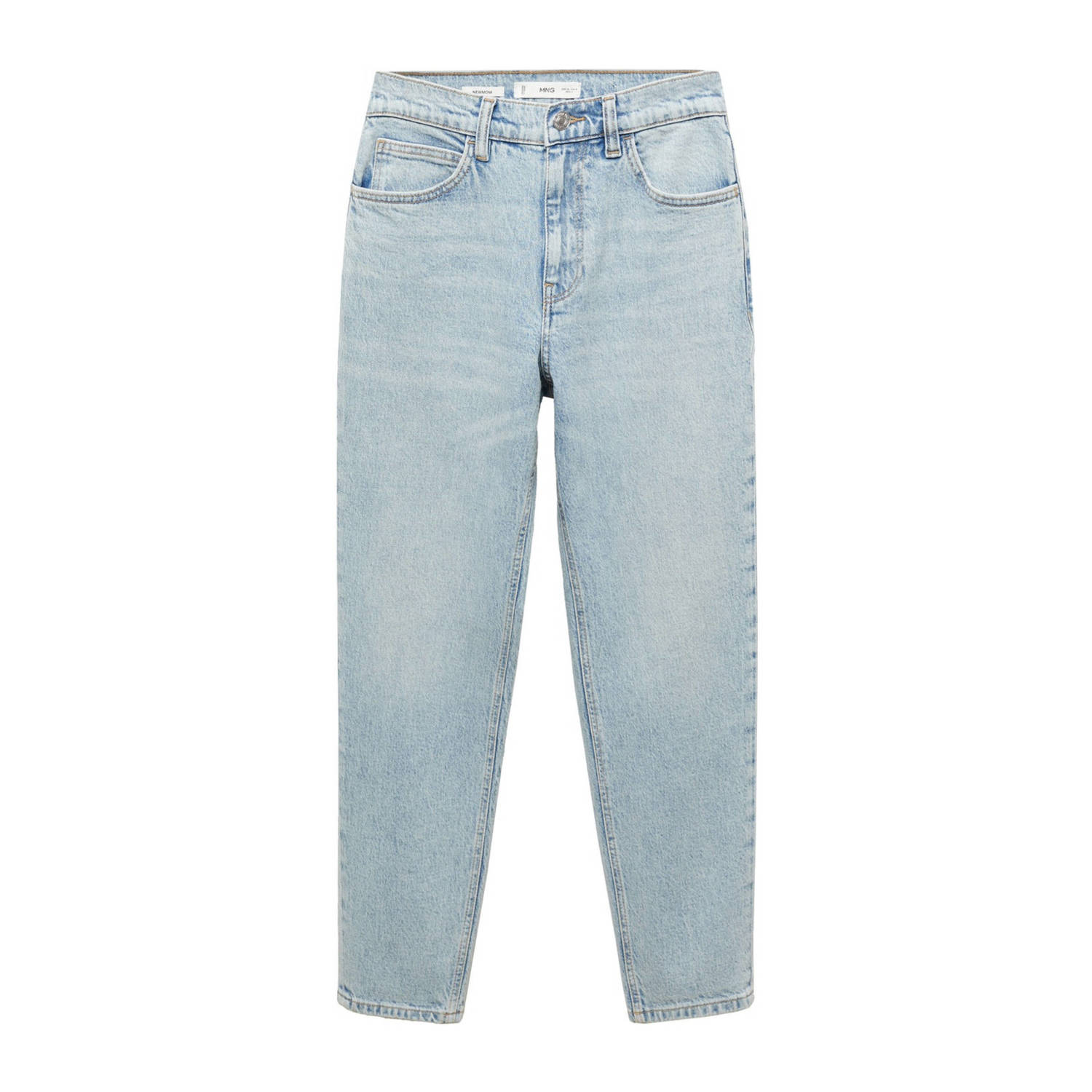 Mango high waist mom jeans light blue denim