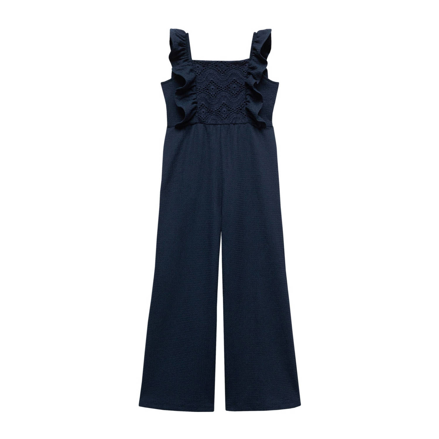 Mango Kids jumpsuit donkerblauw