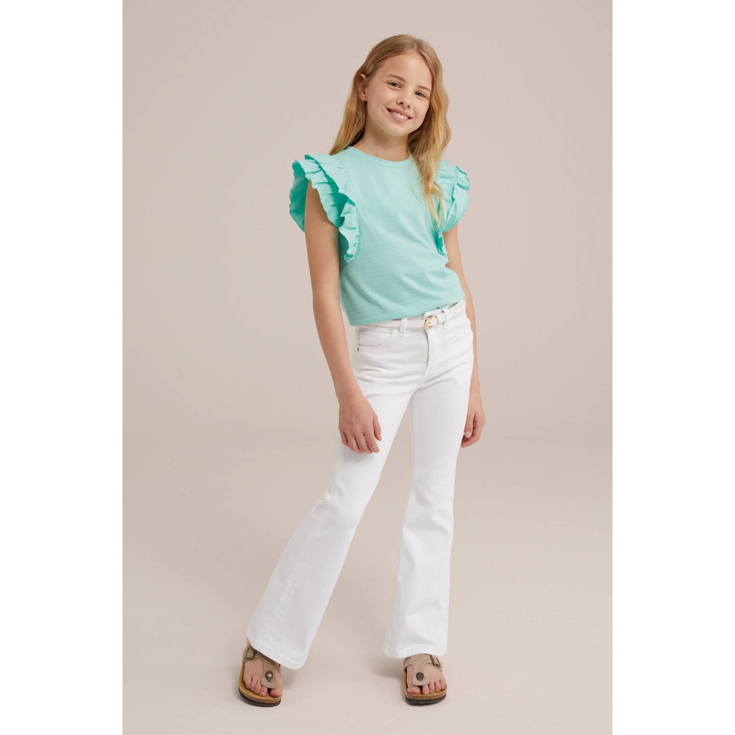 WE Fashion T-shirt aquablauw