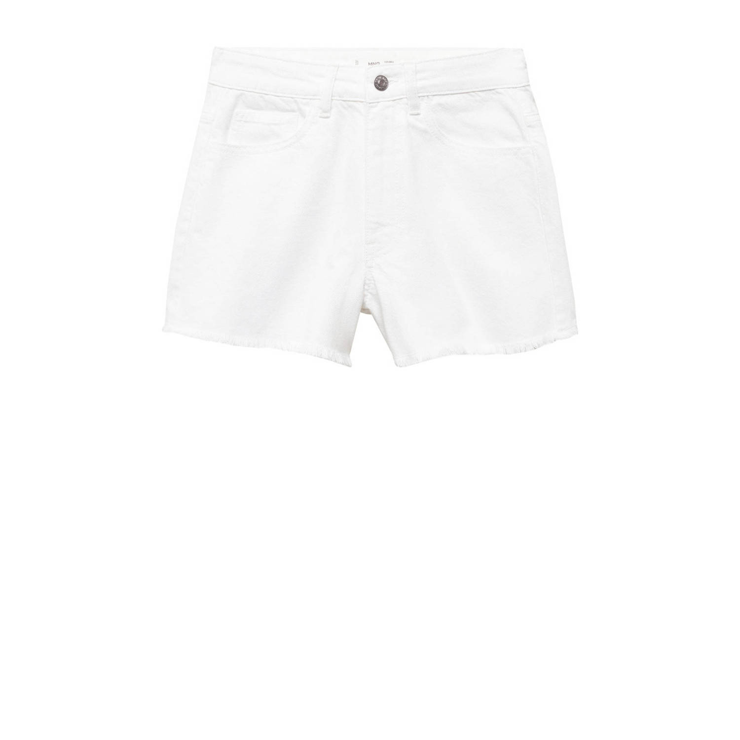 Mango Kids denim short wit Korte broek Effen 152(XXS)