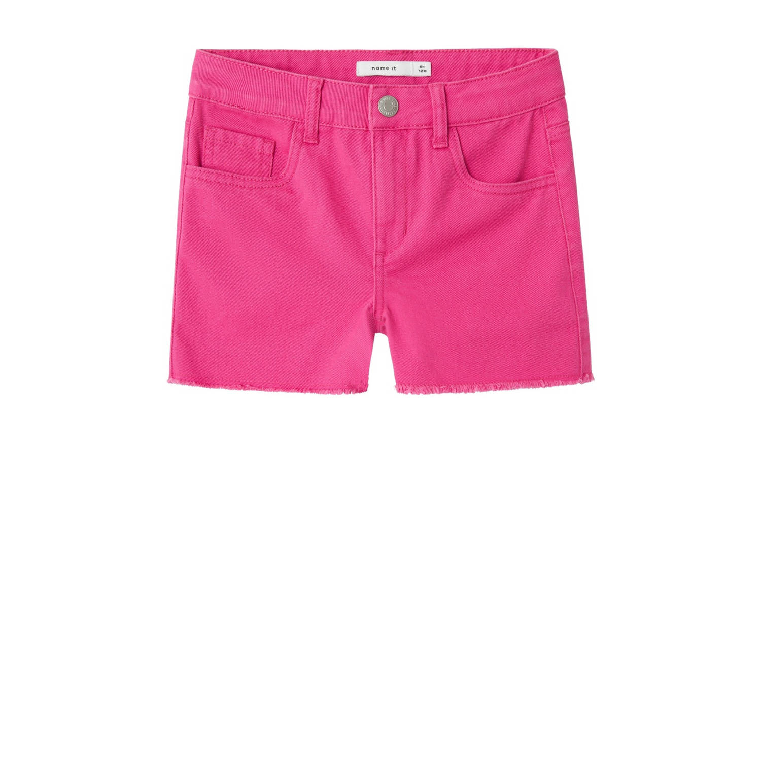 Name it KIDS mom casual short fuchsia Korte broek Roze Meisjes Katoen Effen 122