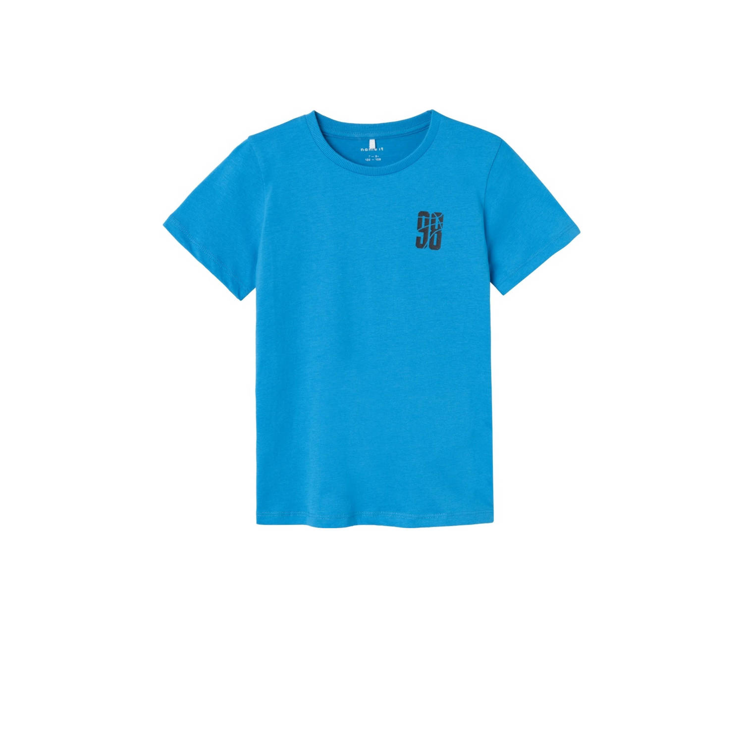Name it KIDS T-shirt NKMHERRA met backprint hardblauw Jongens Katoen Ronde hals 122 128