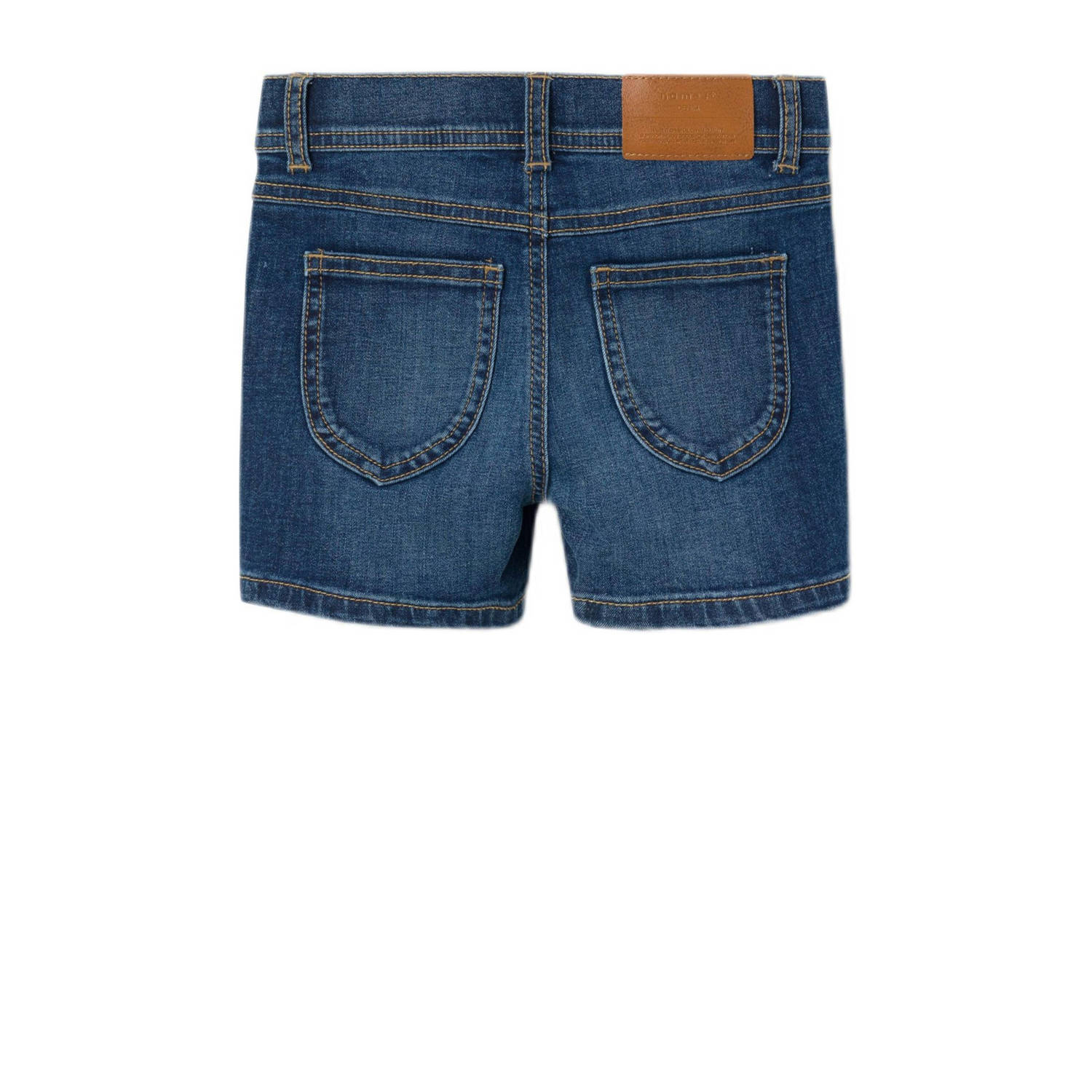 NAME IT KIDS slim fit denim short NKFSALLI dark blue denim