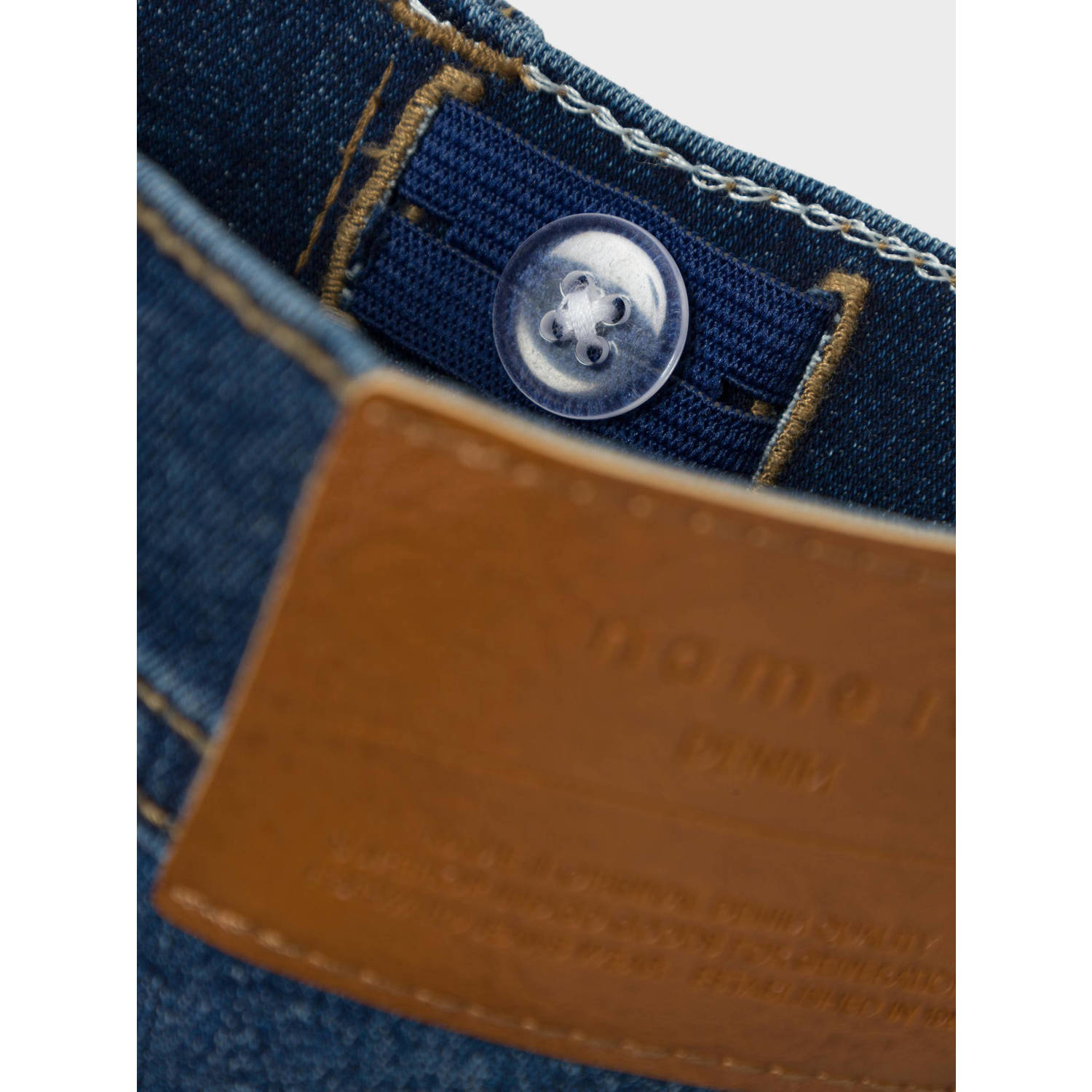 NAME IT KIDS slim fit denim short NKFSALLI dark blue denim