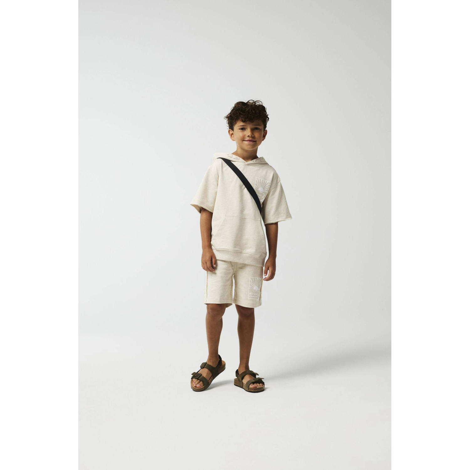 Name it KIDS sweater NKMHUMMI met backprint ecru Backprint 158 164