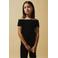 NAME IT KIDS off shoulder top NKFHALISSE zwart