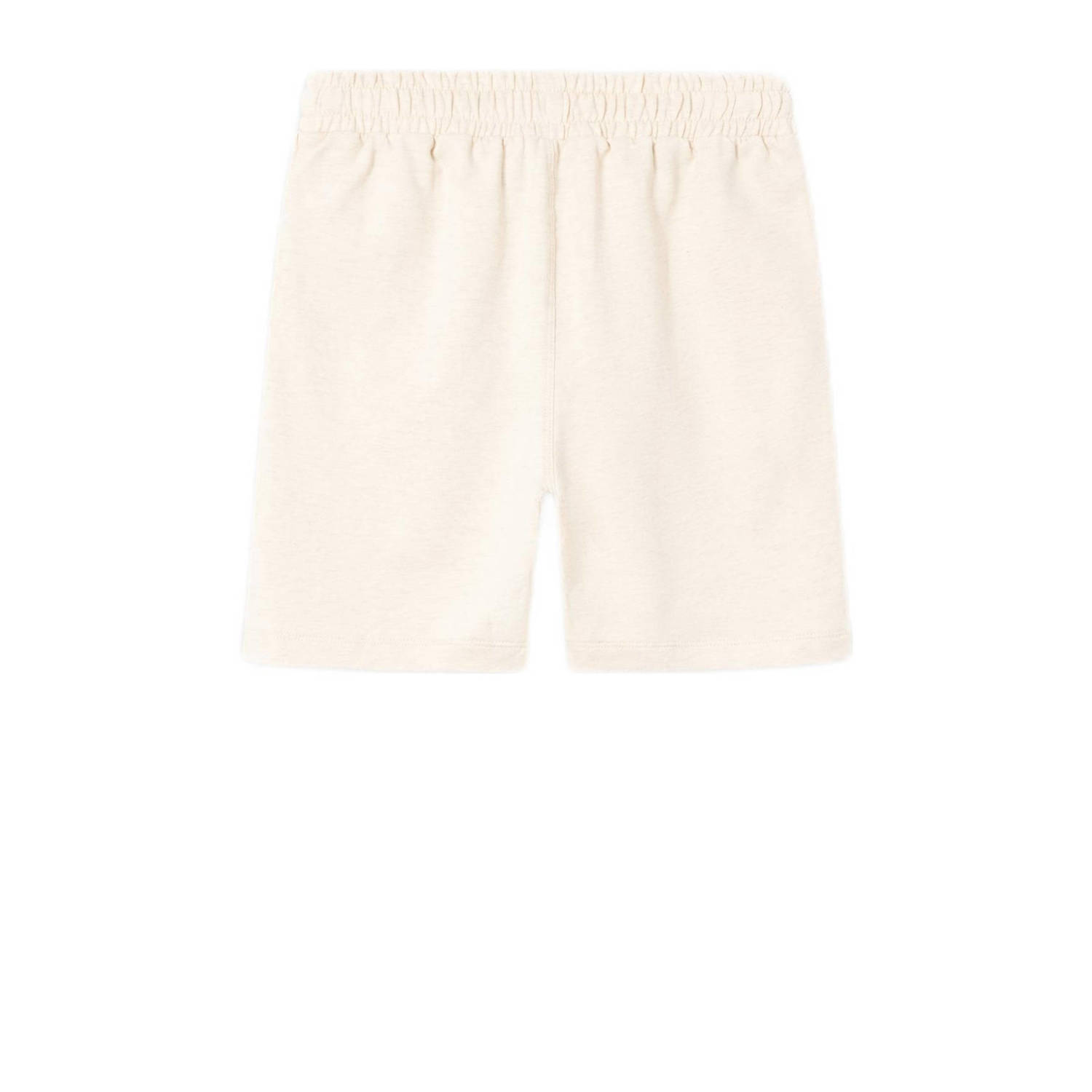 NAME IT KIDS loose fit sweatshort NKMHUMMI met printopdruk ecru