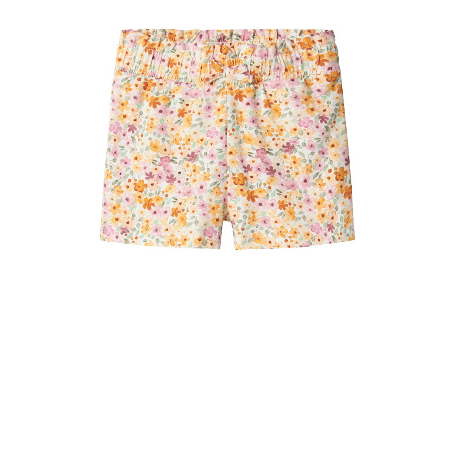 NAME IT MINI gebloemde casual short NMFHISSE ecru multicolor