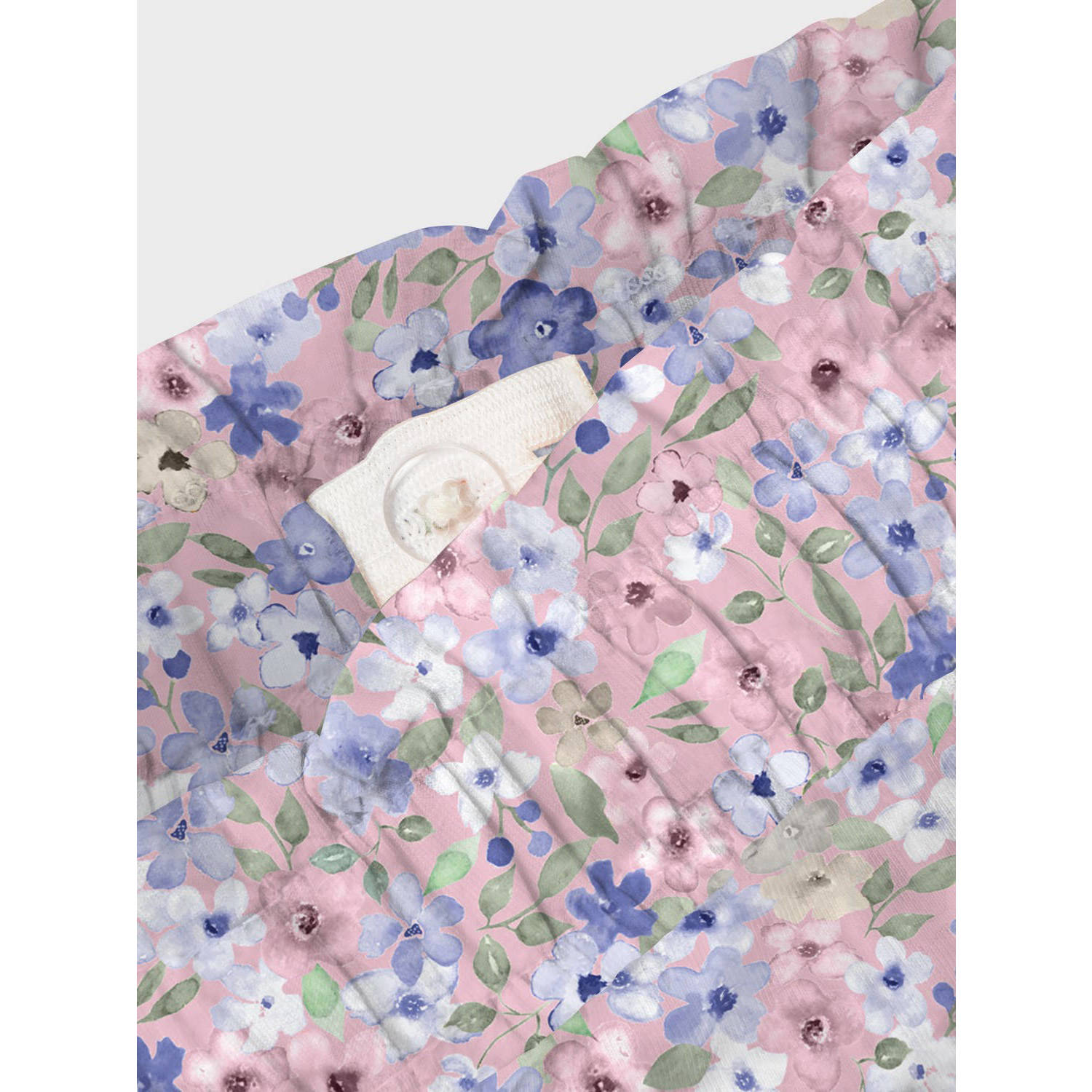 NAME IT MINI gebloemde casual short NMFHISSE roze multicolor