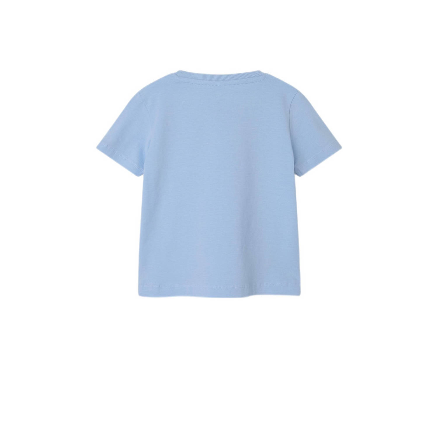 NAME IT MINI T-shirt NMMHOLGER met printopdruk lichtblauw