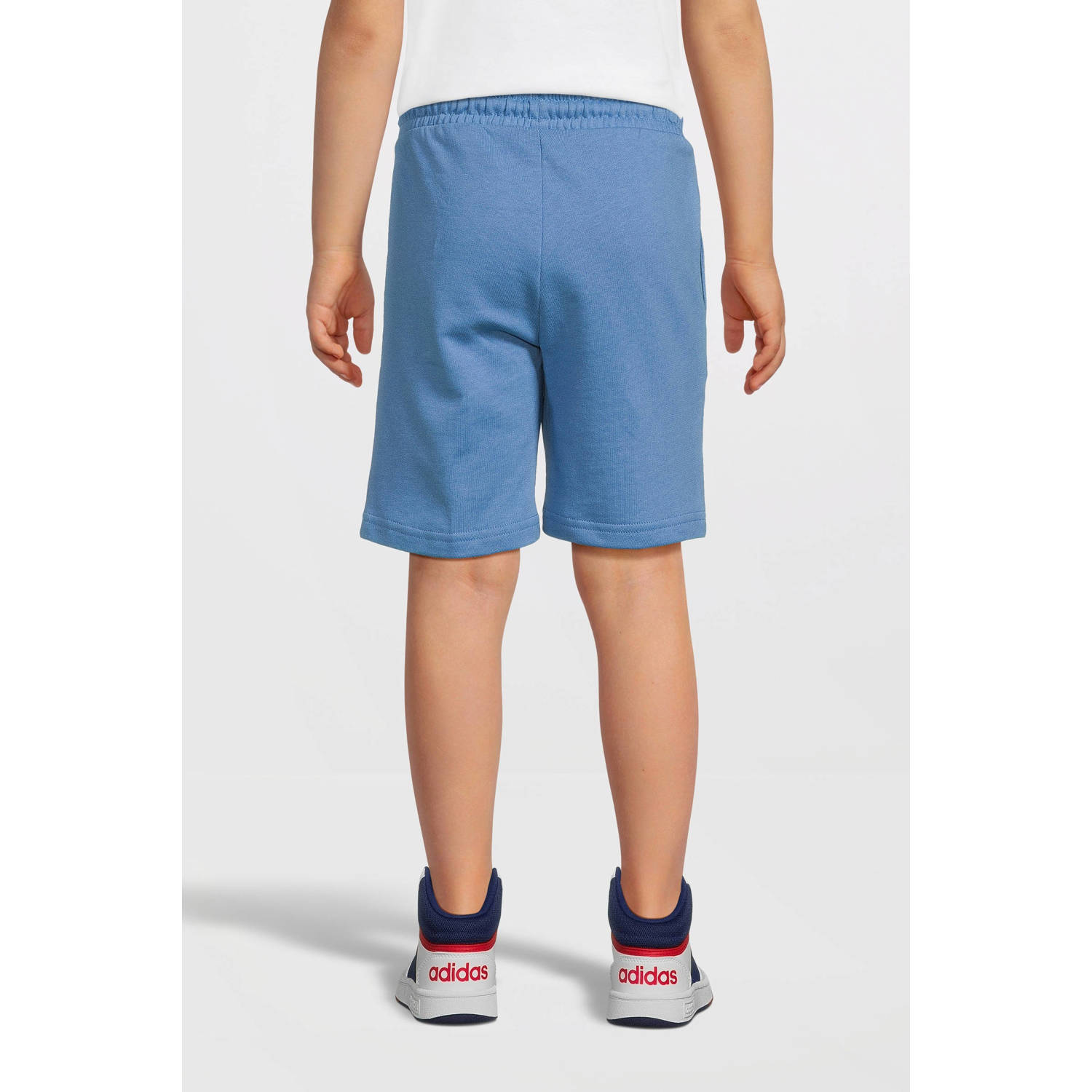 JACK & JONES JUNIOR sweatshort JPSTKAPPER met logo lichtblauw