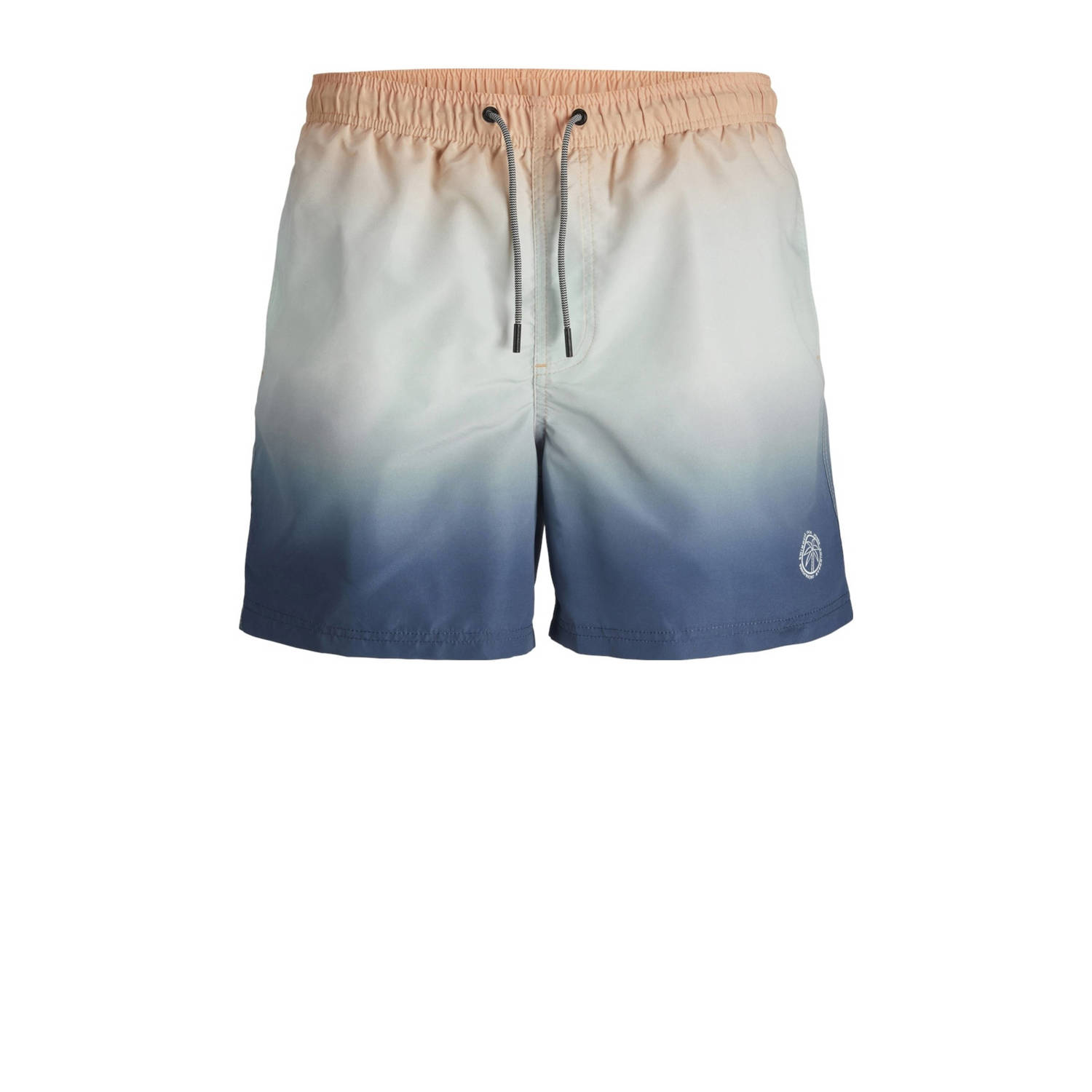Jack & jones JUNIOR zwemshort JPSTFIJI blauw ecru perzik Jongens Polyester 176