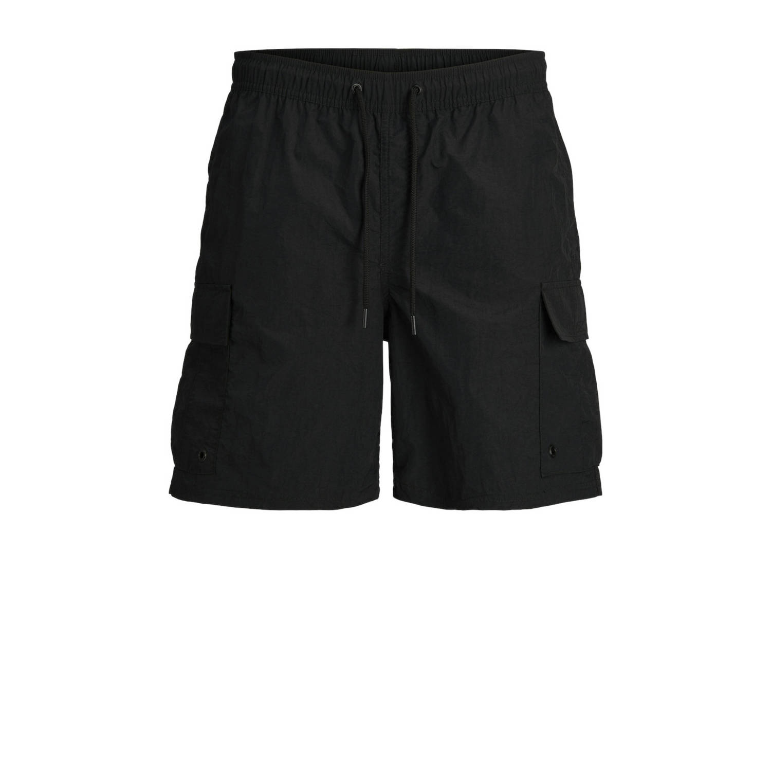 Jack & jones JUNIOR zwemshort JPSTFIJI zwart Jongens Nylon Effen 164