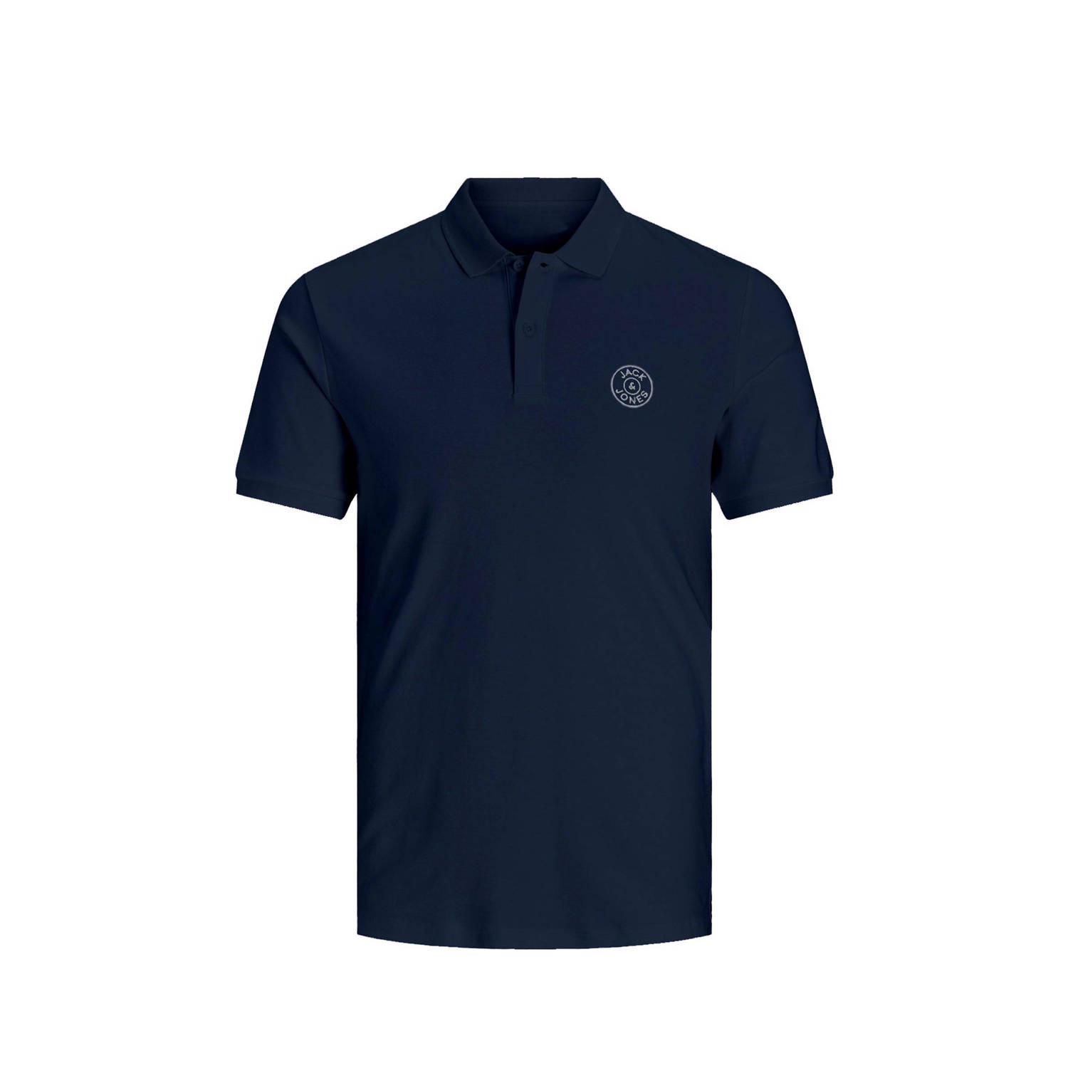 JACK & JONES JUNIOR polo JCOJERSEY donkerblauw