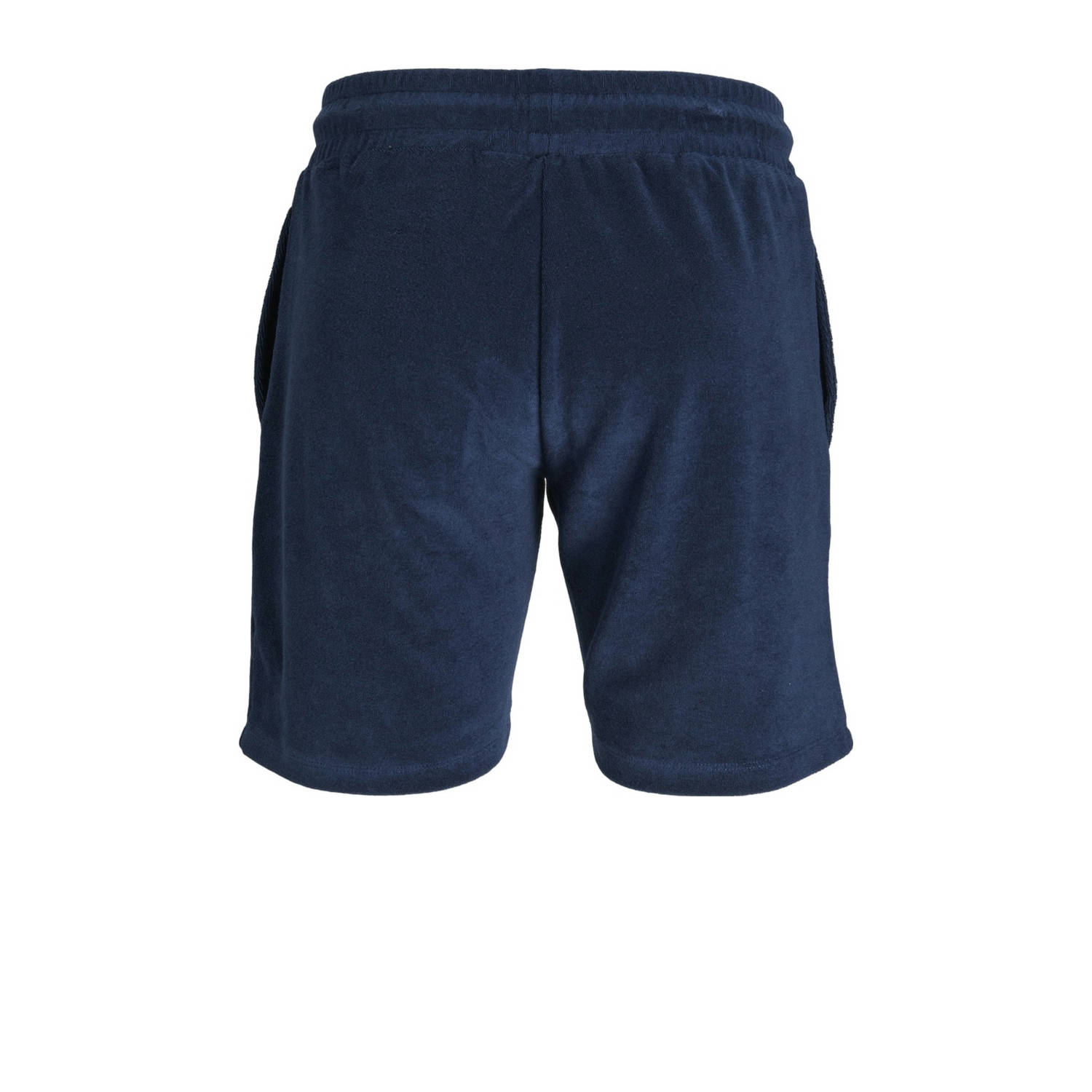 JACK & JONES JUNIOR badstof casual short JPSTJAYDEN JJJAMES donkerblauw