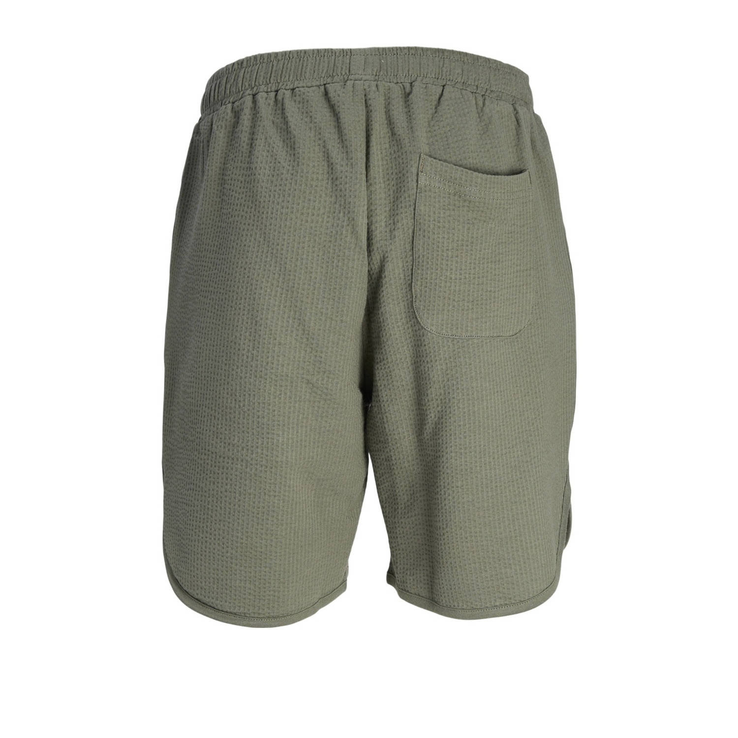 JACK & JONES JUNIOR loose fit sweatshort JPSTKARL JJFRED armygroen