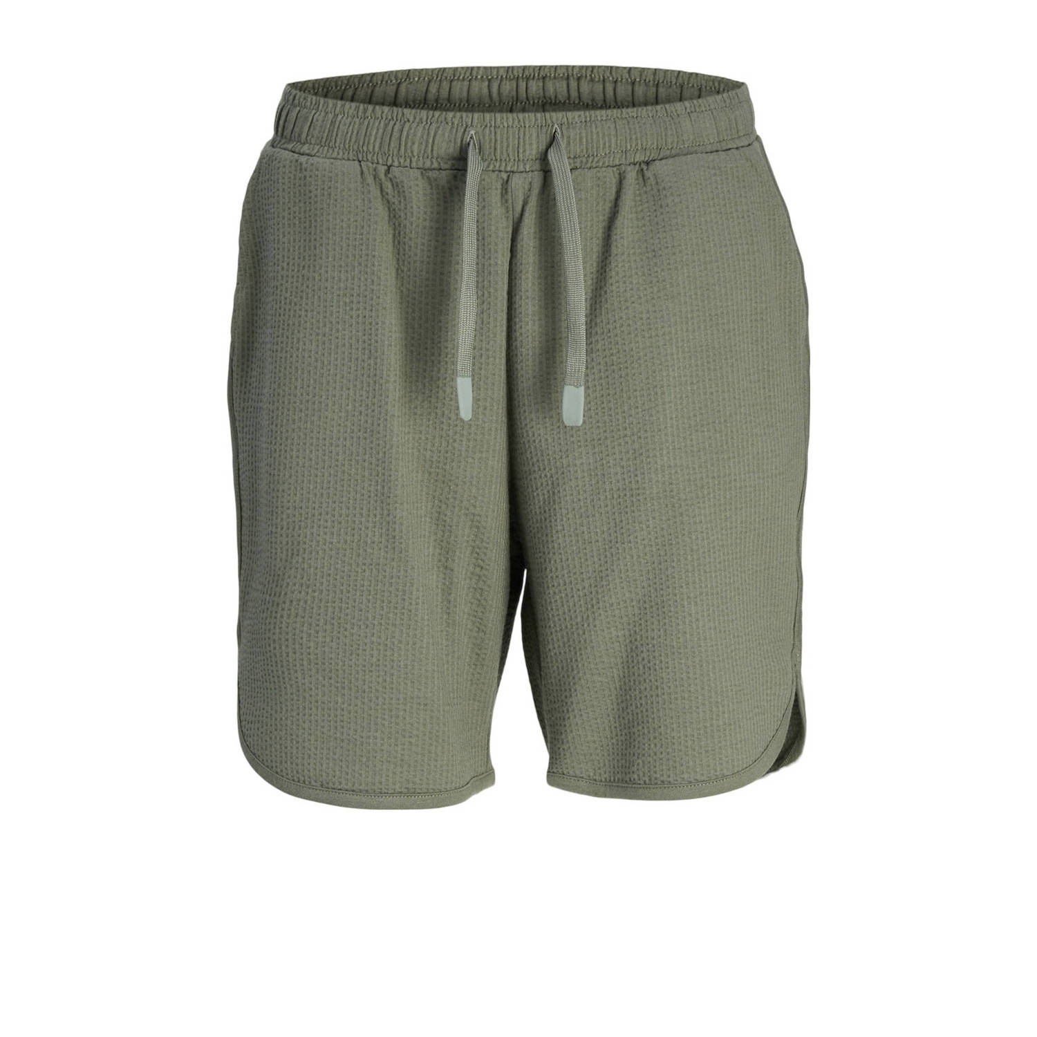 Jack & jones JUNIOR loose fit sweatshort JPSTKARL JJFRED armygroen Korte broek 128